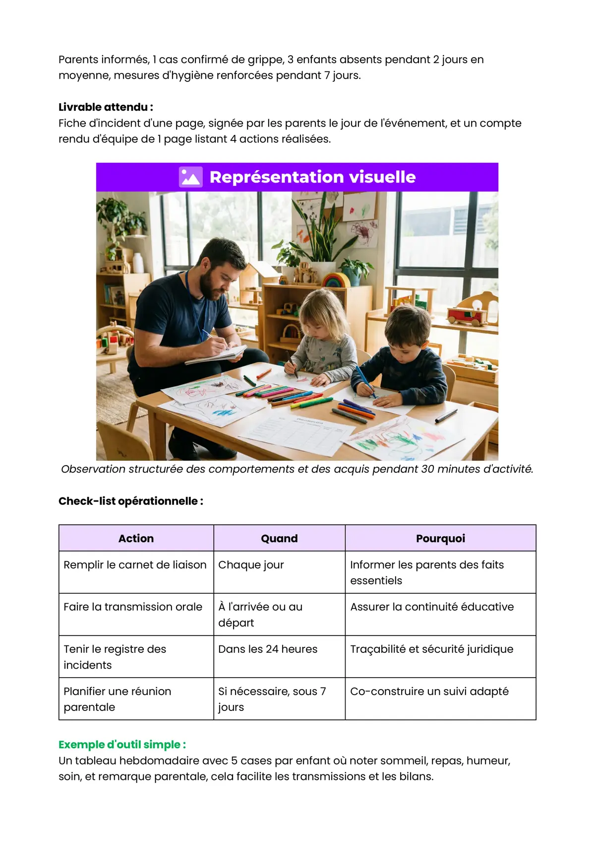 Example Fiche de Révision CAP AEPE